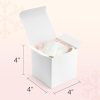 ValBox 4x4x4 White Gift Boxes 50PCS Kraft Paper Boxes with Lids for Gifts, Crafting, Cube, Cupcake Boxes, Easy Assemble Boxes for Party Favor - Image 4
